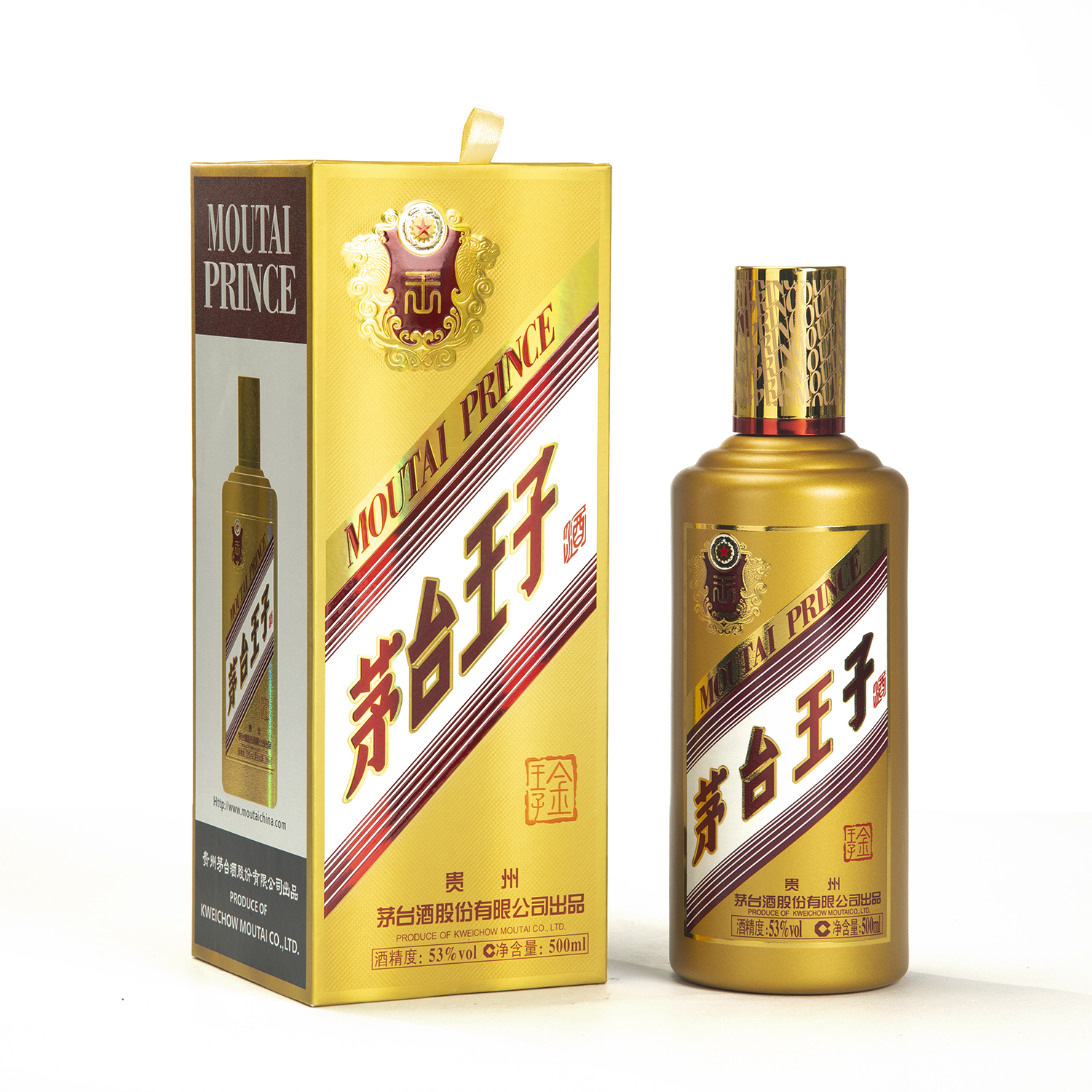 白酒丨茅台王子酒(金王子) 酱香型白酒 53度 500ml