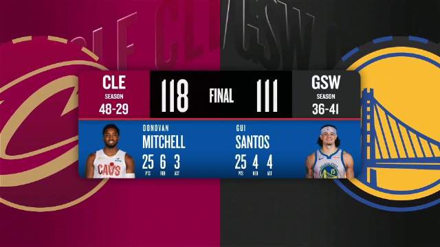 04月03日NBA常规赛 骑士 – 勇士 全场录像【全场录像+集锦】