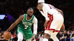 [腾讯原声集锦]🏀绿军大胜热火！杰伦·布朗43+7 塔图姆25+18+11 热巴29+10
