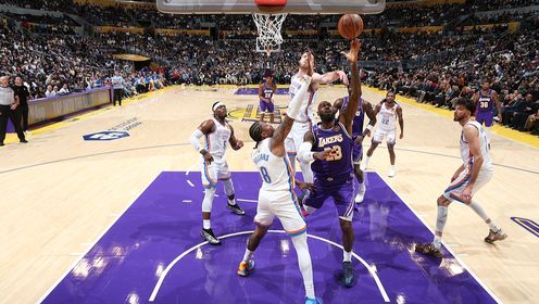 [腾讯原声集锦]🏀雷霆7人上双终结湖人3连胜 杰伦威复出23分 詹姆斯22+6+10