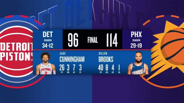 01月30日NBA常规赛 活塞 - 太阳 全场录像